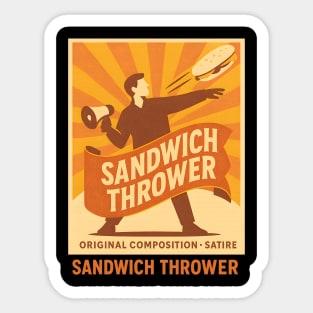 Sandwich Thrower Sticker